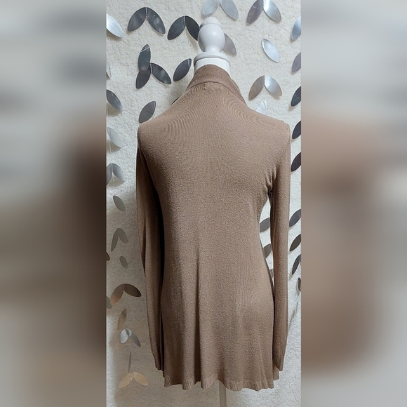 Debut Tan Long Sleeve Cardigan Size M - Picture 4 of 4